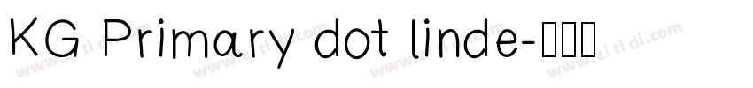 KG Primary dot linde字体转换